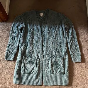 Sage green Hippie Rose long cardigan